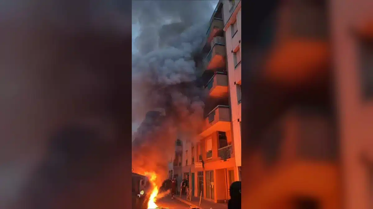 Image extraite de la vidéo publiée sur X par French Report