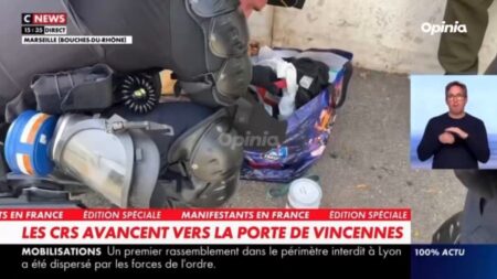 Image extraite de la vidéo publiée sur X par Opinia