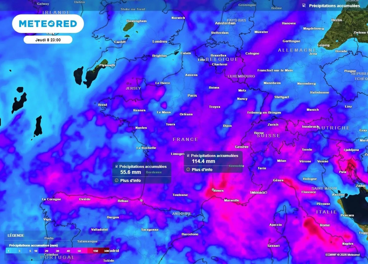 De 5 à 100 mm de pluie : mardi soir, la France entière est arrosée, mais pas à égalité