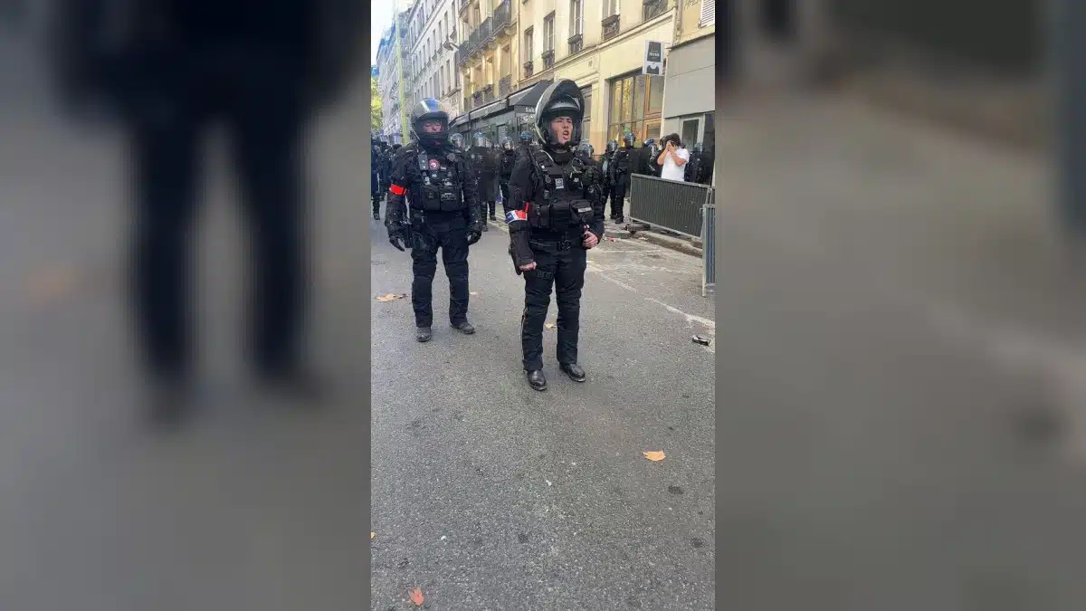 Image extraite de la vidéo publiée sur X par 75 Secondes 🗞️