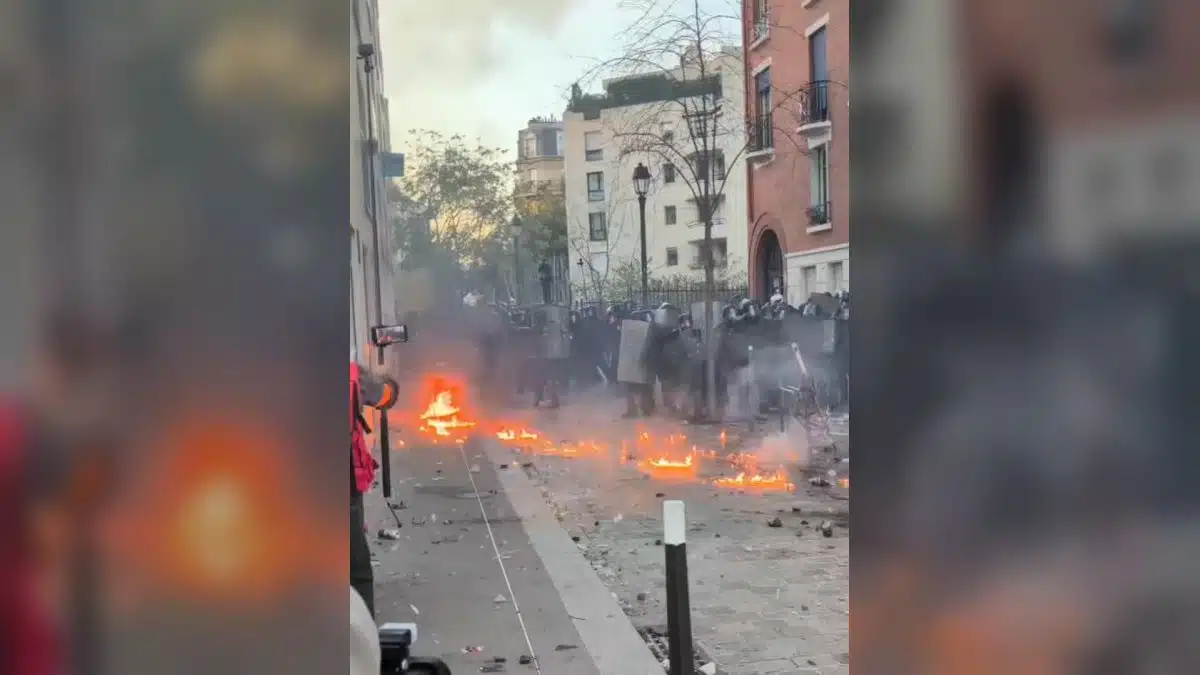 Image extraite de la vidéo publiée sur X par Matthieu Valet