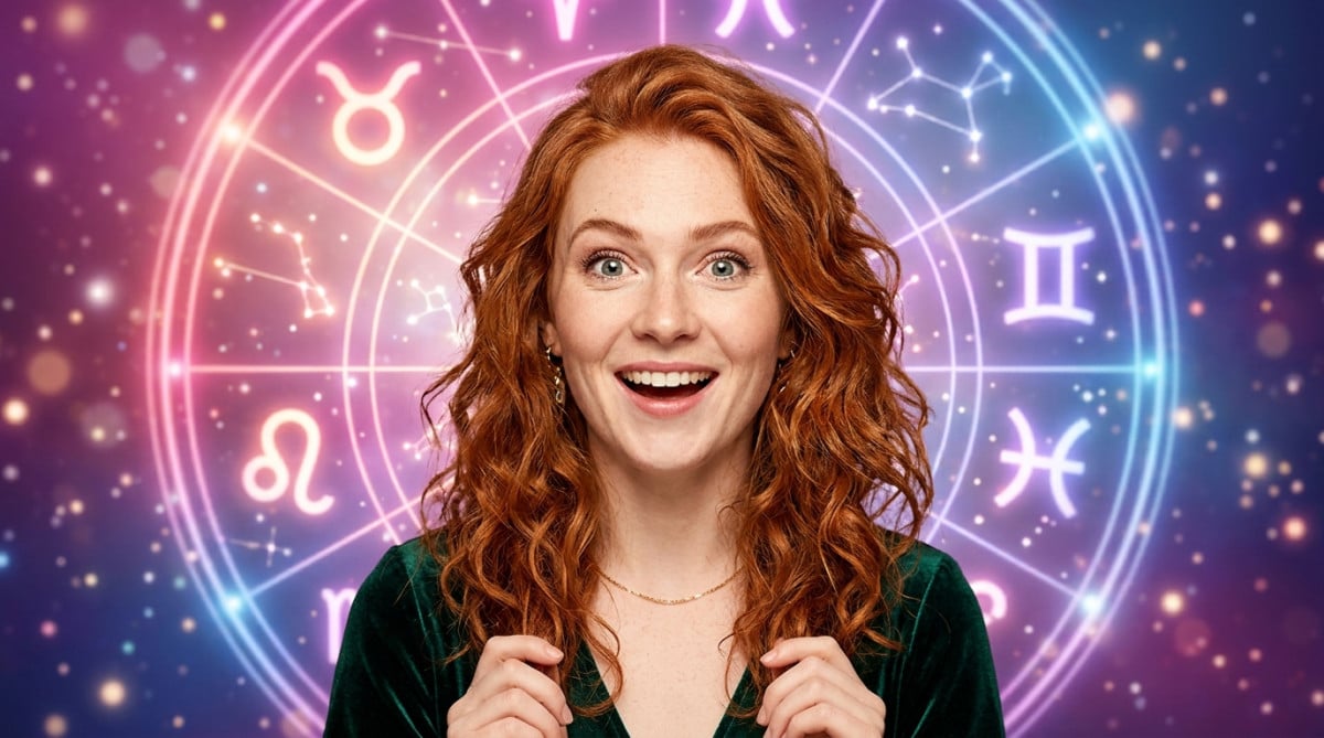 Femme émerveillée devant un ciel étoilé d'automne pour l'horoscope de la semaine