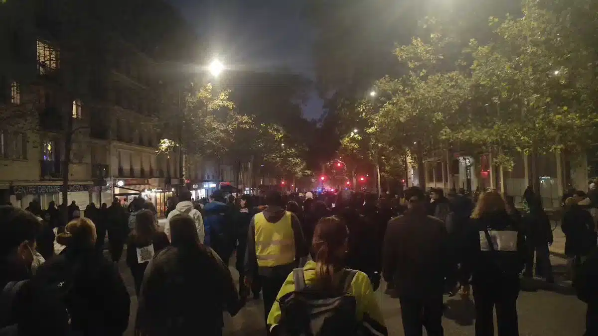 Image extraite de la vidéo publiée sur X par AlertesInfos