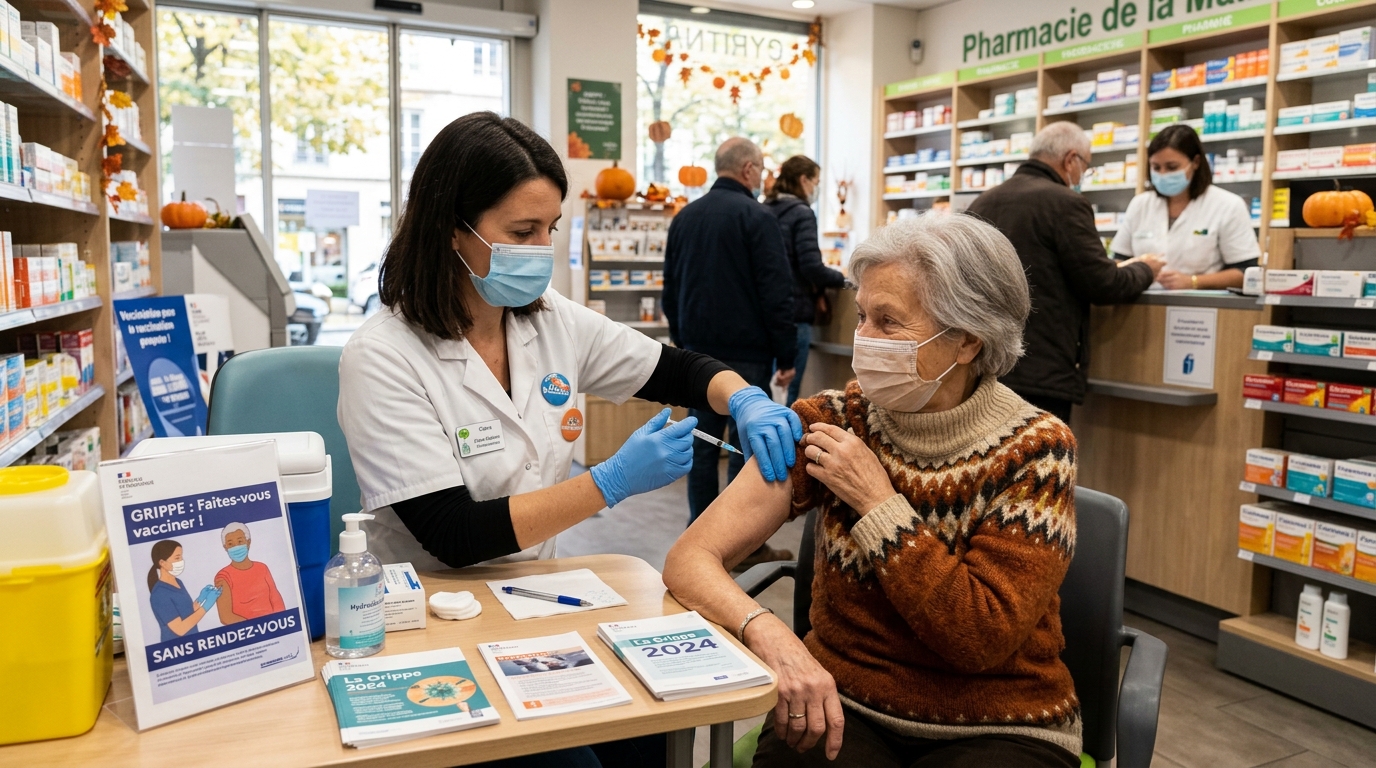 Grippe : qui peut se faire vacciner gratuitement cet automne, et où aller sans rendez-vous