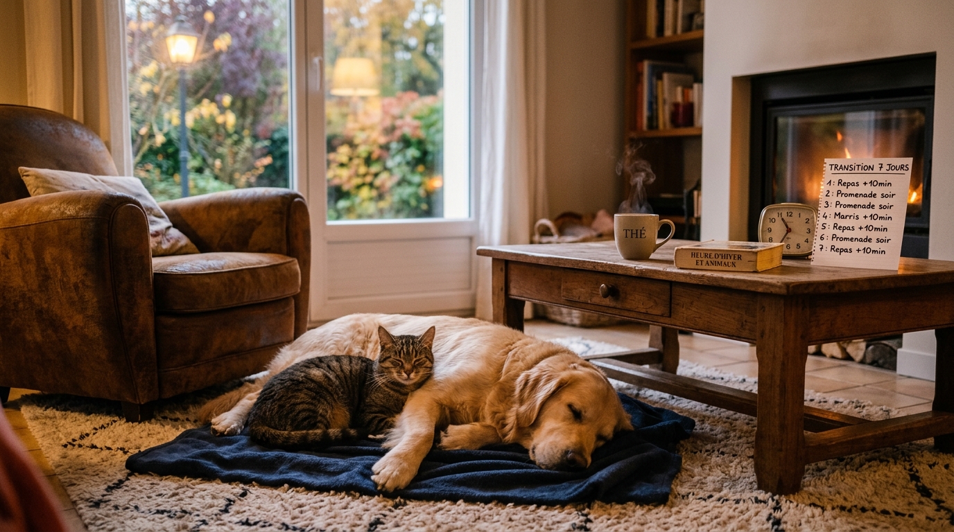 Heure d'hiver : la méthode en 7 jours pour que votre chien et votre chat ne trinquent pas