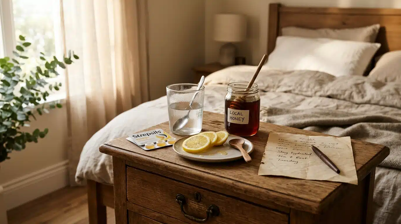 Remèdes contre la laryngite aiguë : miel, citron et pastilles pour la gorge