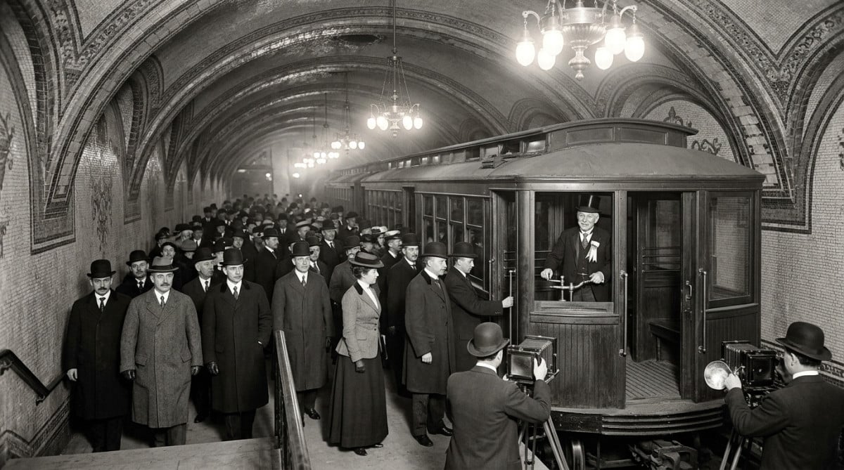 Inauguration du métro de New York en 1904