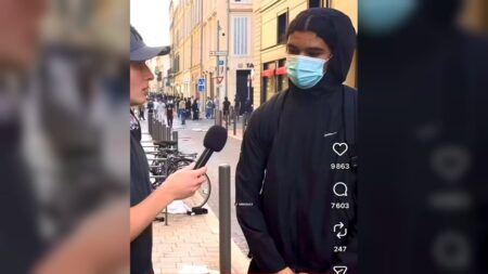 Image extraite de la vidéo publiée sur X par sophia aram