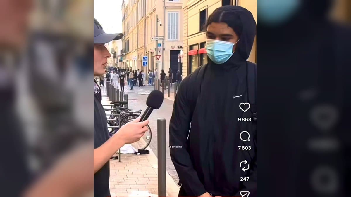 Image extraite de la vidéo publiée sur X par sophia aram