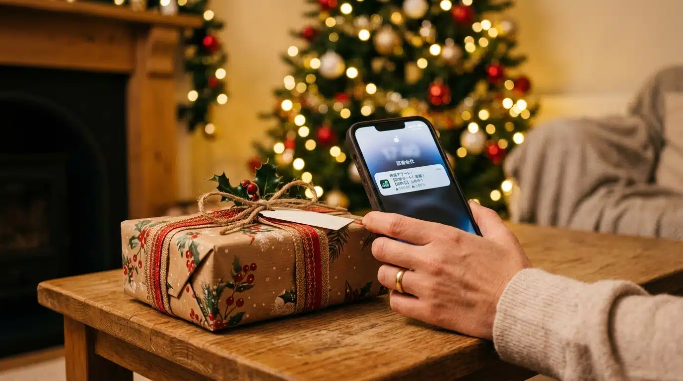 Parent consultant une alerte de stock sur son smartphone