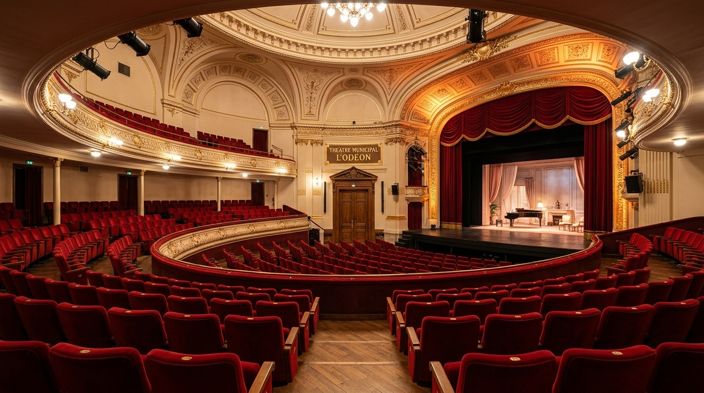 Salle de théâtre d'une commune du Val-de-Marne, baptisée au nom de Line Renaud