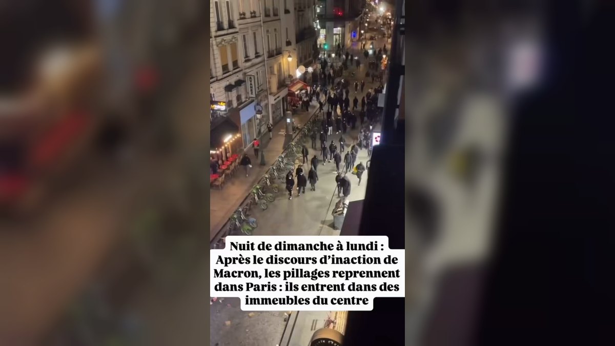 Image extraite de la vidéo publiée sur X par Charlotte Rocher
