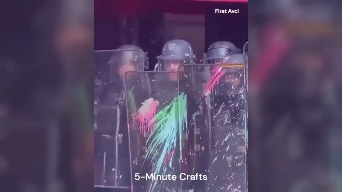 Image extraite de la vidéo publiée sur X par fırat