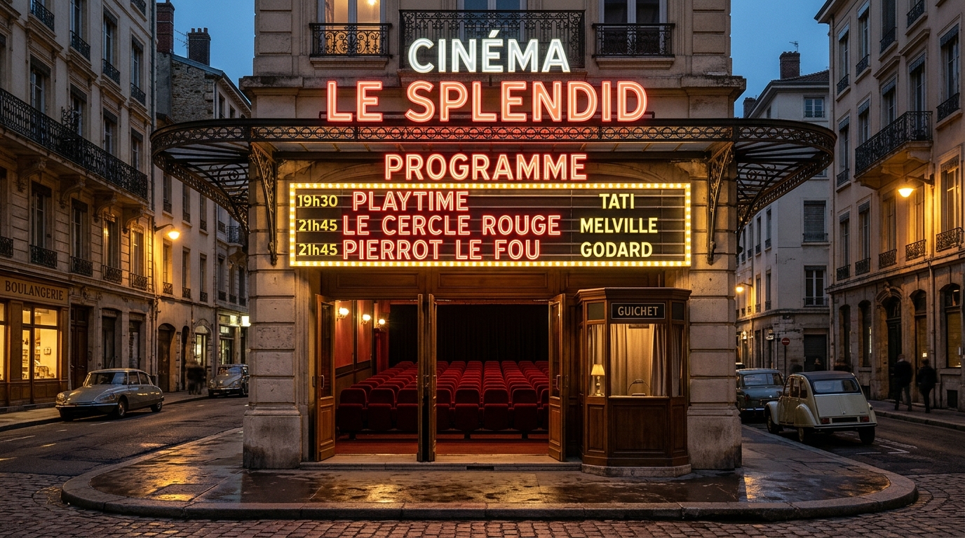 Une salle de cinéma d'autrefois, comme le Vog ou l'Apollo où le jeune Olivier Marchal découvrait les films policiers