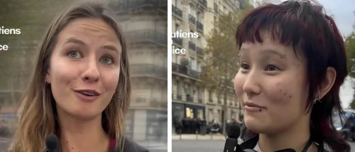 « On n'a pas le choix » : deux jeunes femmes défendent la violence contre la police devant une caméra