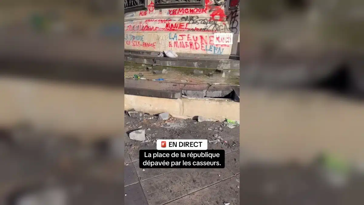 Image extraite de la vidéo publiée sur X par Enzo Morel