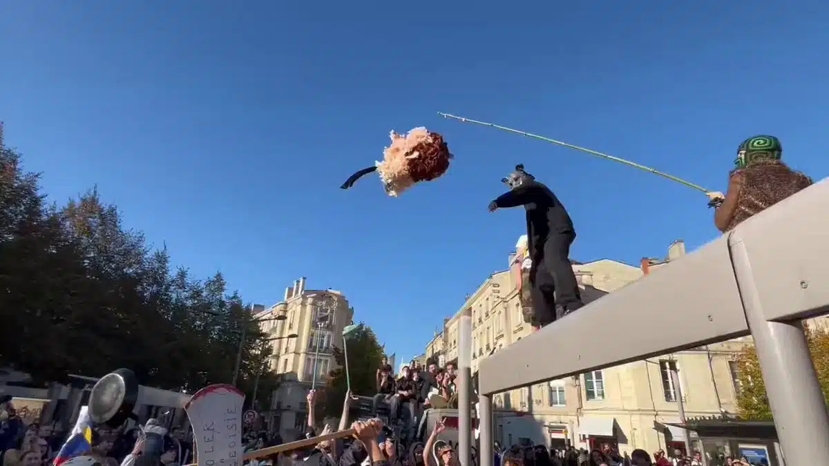 Image extraite de la vidéo publiée sur X par Pulse Monde