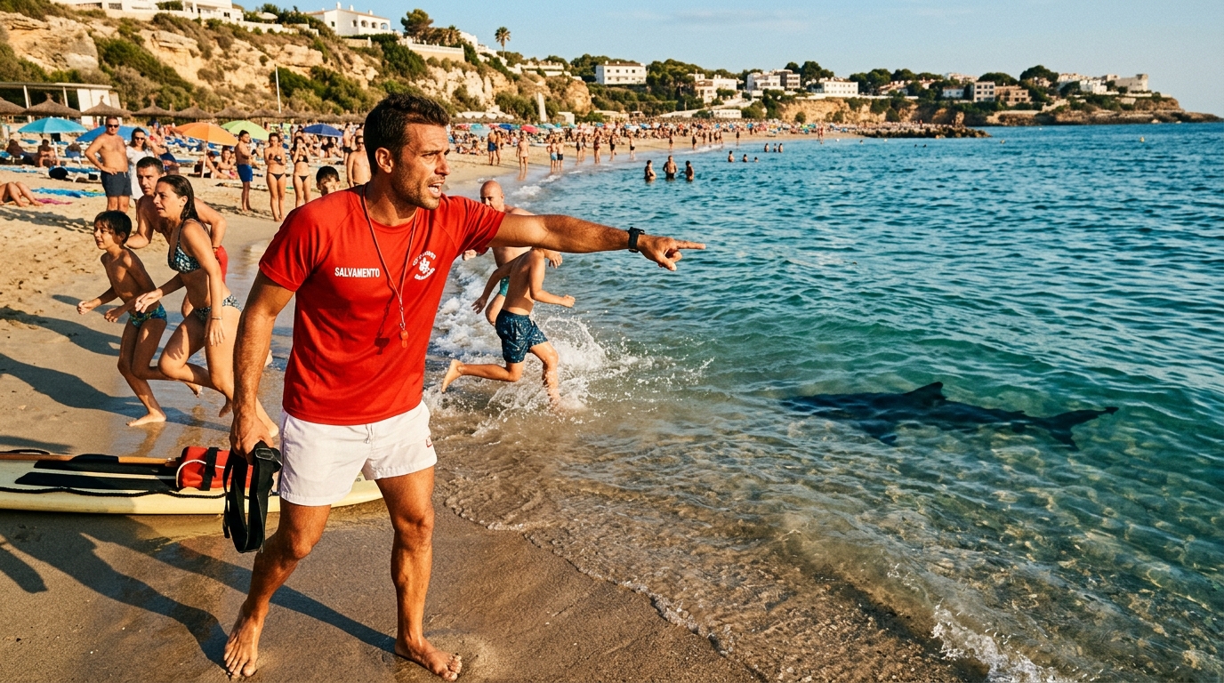 Plage évacuée à cause d'un requin blanc
