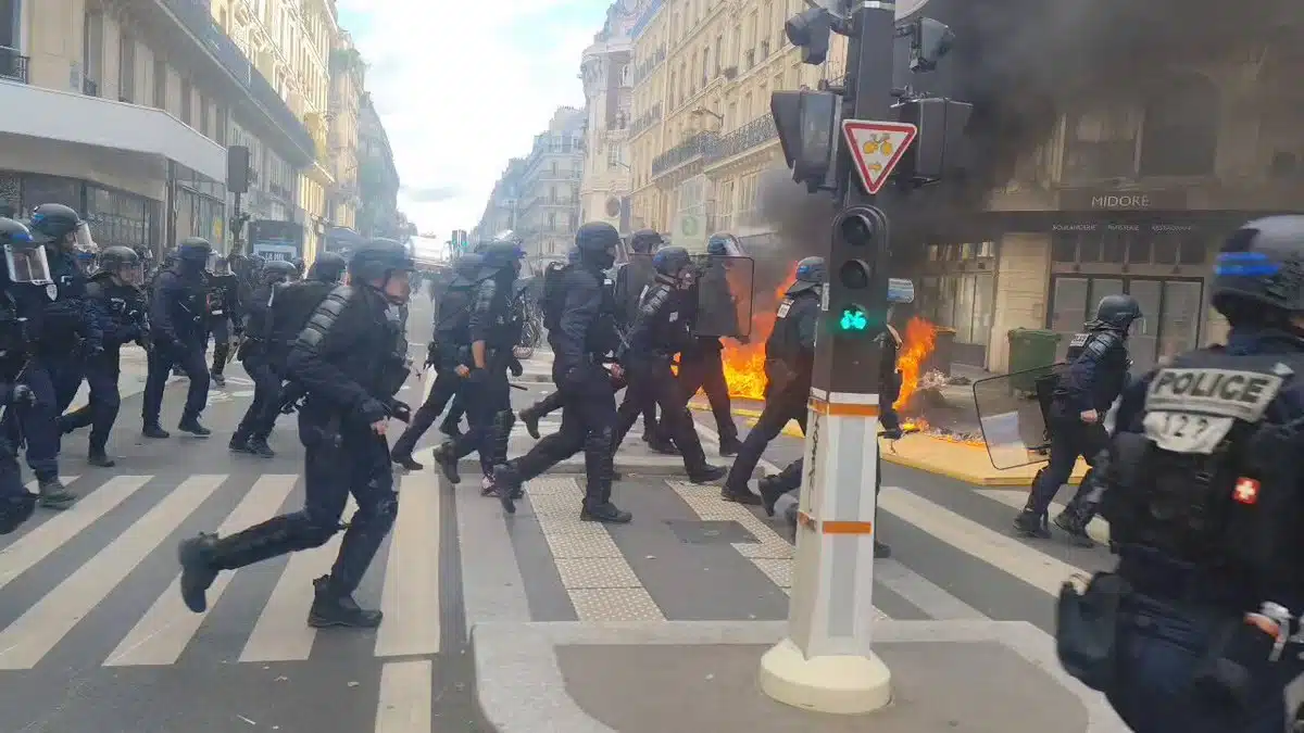 Image extraite de la vidéo publiée sur X par Frontières