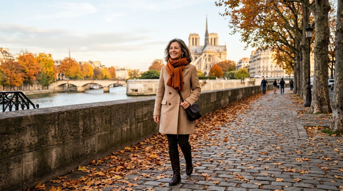 Promenade automnale sur les quais de Paris