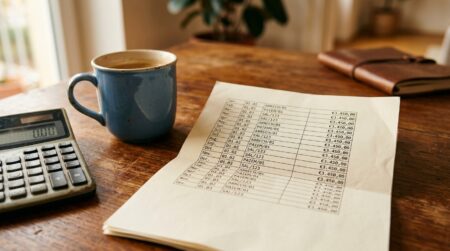 Relevé bancaire avec des virements de salaire répétés
