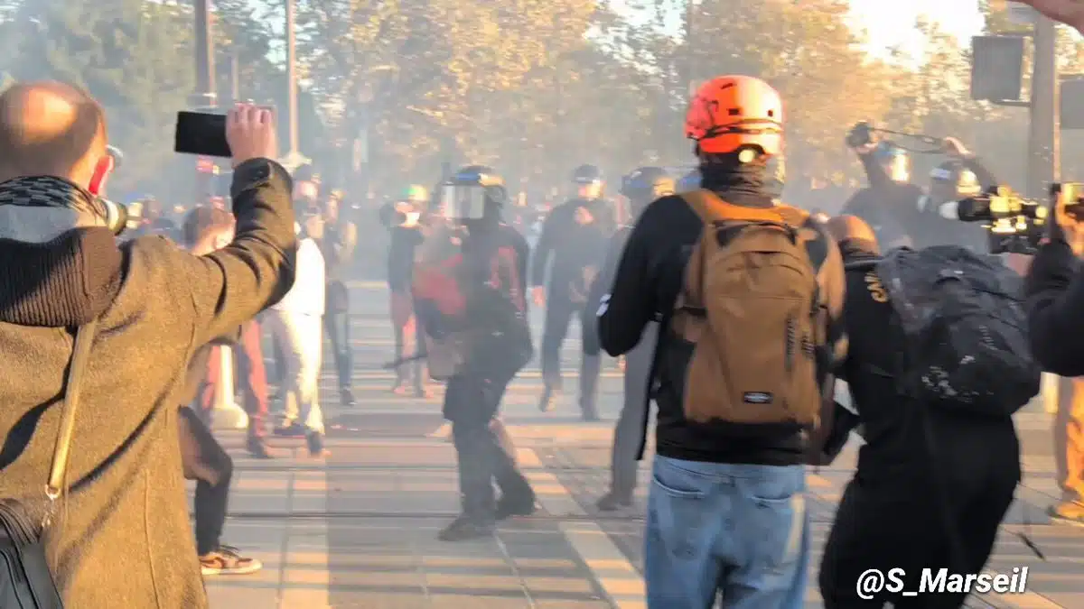 Image extraite de la vidéo publiée sur X par FRENCHRAPUS 🇺🇸