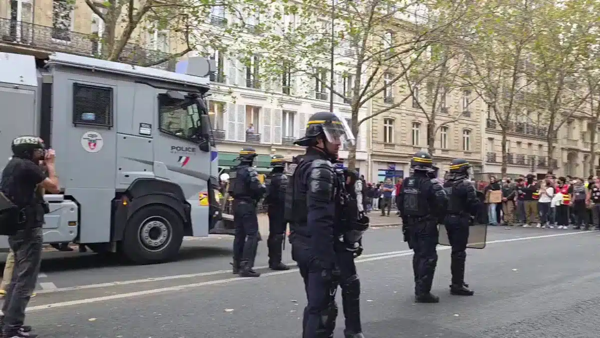 Image extraite de la vidéo publiée sur X par BREF_INFOS