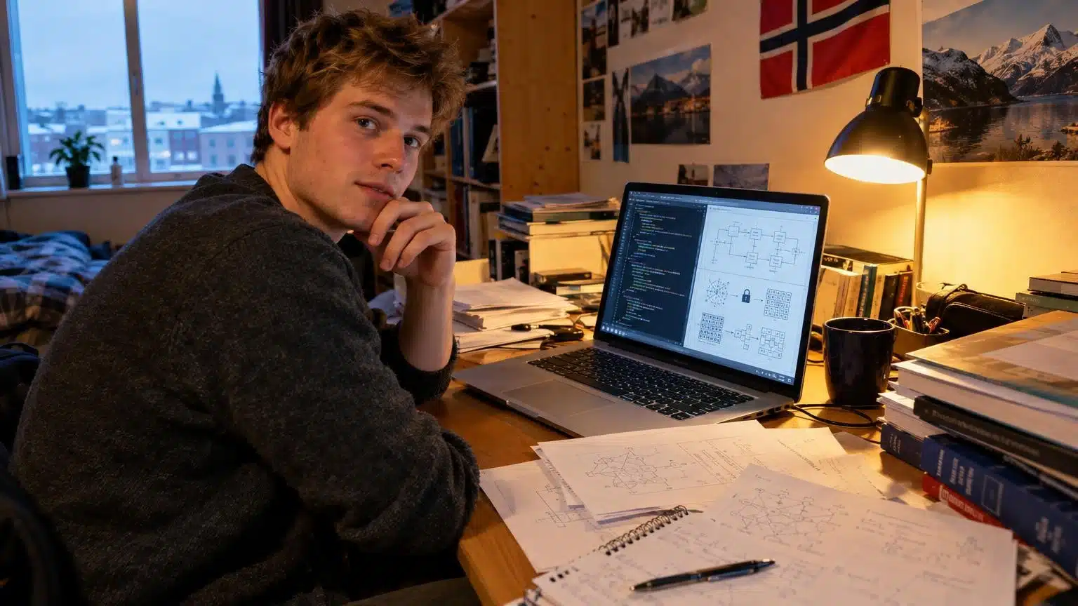 Étudiant norvégien travaillant sur le chiffrement en 2009