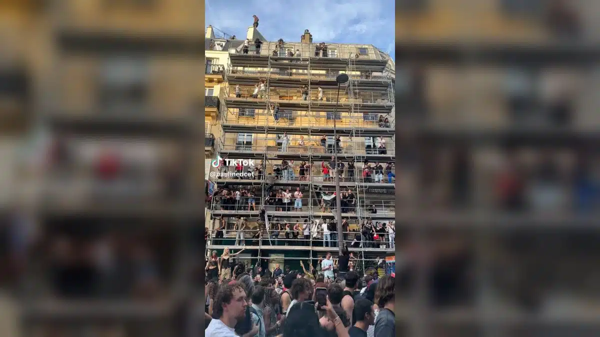 Image extraite de la vidéo publiée sur X par Familie 06 ✝️🇫🇷