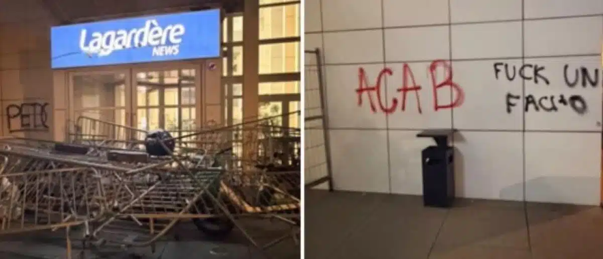 Vitres brisées, interpellations… : les locaux de CNews et d'Europe 1 pris pour cible par des casseurs