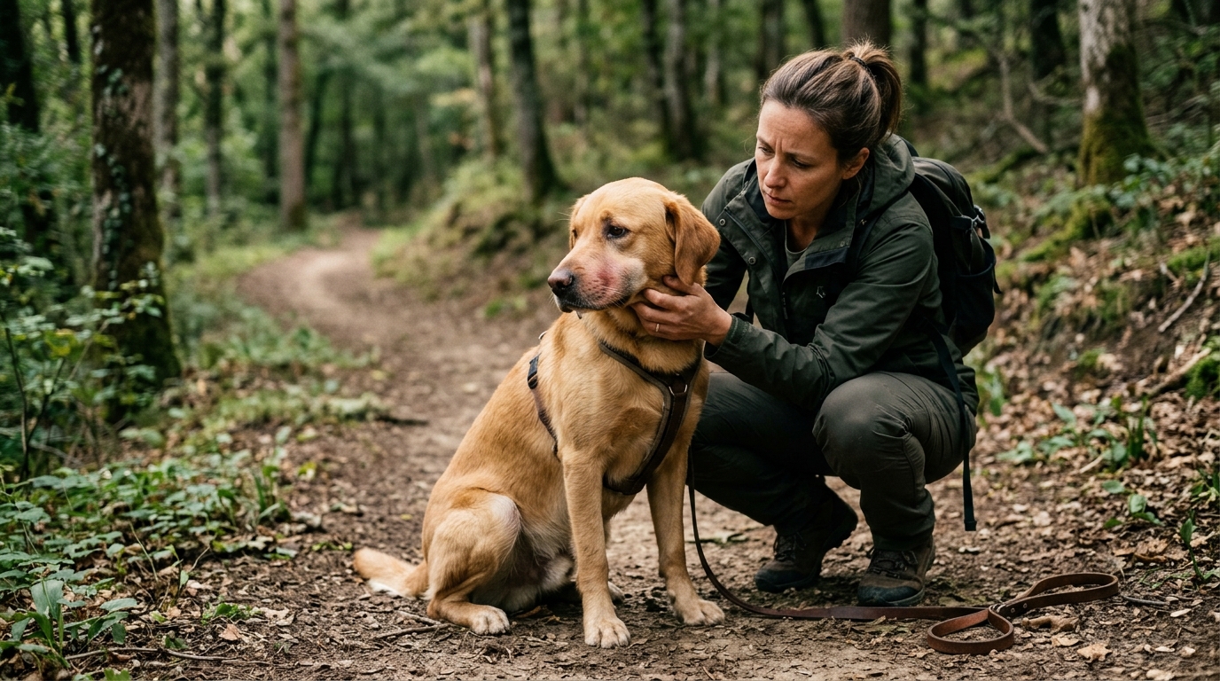 Votre chien piqué par un frelon en balade : les signes qui imposent d'aller chez le véto